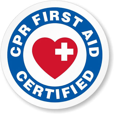 CPR First Aid certified